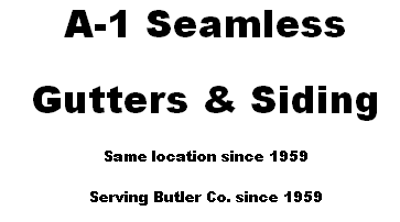 A-1 Seamless Gutters & Siding Logo