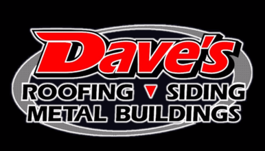 Dave's Roofing, Siding, and Metal Buildings Logo