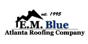 E.M. Blue Roofing Logo