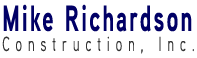 Mike Richardson Construction Logo