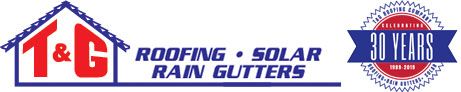 T & G Roofing and Solar Company Logo