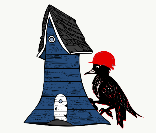 The Black Woodpecker, Inc. Logo